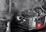 Image of molten steel poured into engine block molds Michigan United States USA, 1938, second 52 stock footage video 65675030010