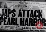 Image of Radio broadcasts inform Americans about Japanese attack on Pearl Harbor United States USA, 1942, second 7 stock footage video 65675030021