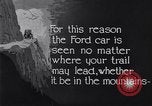 Standbild Ford Auto getestet United States USA, 1923, aus Sekunde 40 historischem Filmmaterial Videoclip 65675030028