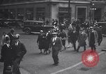 Image of busy city street with pedestrian traffic Detroit Michigan USA, 1926, second 24 stock footage video 65675030056