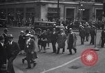 Image of busy city street with pedestrian traffic Detroit Michigan USA, 1926, second 25 stock footage video 65675030056