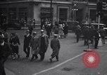 Image of busy city street with pedestrian traffic Detroit Michigan USA, 1926, second 27 stock footage video 65675030056