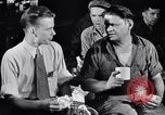 Image of workers have lunch Detroit Michigan USA, 1952, second 5 stock footage video 65675030075