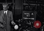 Image of Ford Model A engine block Michigan United States USA, 1927, second 19 stock footage video 65675030103