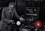 Image of Ford Model A engine block Michigan United States USA, 1927, second 31 stock footage video 65675030103