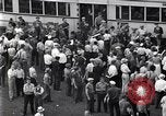 Image of milling crowd Dearborn Michigan USA, 1938, second 16 stock footage video 65675030135