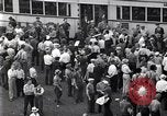 Image of milling crowd Dearborn Michigan USA, 1938, second 17 stock footage video 65675030135