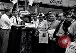 Image of milling crowd Dearborn Michigan USA, 1938, second 19 stock footage video 65675030135