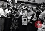 Image of milling crowd Dearborn Michigan USA, 1938, second 21 stock footage video 65675030135