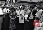 Image of milling crowd Dearborn Michigan USA, 1938, second 25 stock footage video 65675030135