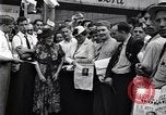 Image of milling crowd Dearborn Michigan USA, 1938, second 26 stock footage video 65675030135
