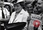 Image of milling crowd Dearborn Michigan USA, 1938, second 31 stock footage video 65675030135