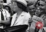 Image of milling crowd Dearborn Michigan USA, 1938, second 32 stock footage video 65675030135