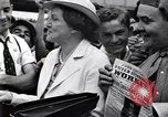 Image of milling crowd Dearborn Michigan USA, 1938, second 33 stock footage video 65675030135