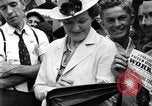 Image of milling crowd Dearborn Michigan USA, 1938, second 39 stock footage video 65675030135