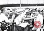 Image of milling crowd Dearborn Michigan USA, 1938, second 41 stock footage video 65675030135