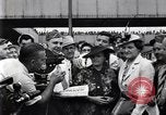 Image of milling crowd Dearborn Michigan USA, 1938, second 42 stock footage video 65675030135
