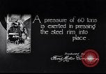 Image of wheel manufacture United States USA, 1919, second 35 stock footage video 65675030149