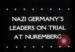 Image of Nuremberg Trials Nuremberg Germany, 1945, second 6 stock footage video 65675030216