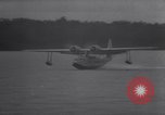 Standbild Pan American Airways Wasserflugzeug Devil's Island Guyana, 1939, aus Sekunde 22 historischem Filmmaterial Videoclip 65675030224