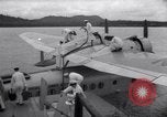 Standbild Pan American Airways Wasserflugzeug Devil's Island Guyana, 1939, aus Sekunde 56 historischem Filmmaterial Videoclip 65675030224