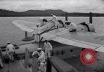 Standbild Pan American Airways Wasserflugzeug Devil's Island Guyana, 1939, aus Sekunde 57 historischem Filmmaterial Videoclip 65675030224