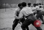 Image of English wrestler exhibition at Tuileries Gardens Paris France, 1919, second 46 stock footage video 65675030266
