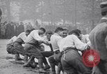 Image of English wrestler exhibition at Tuileries Gardens Paris France, 1919, second 62 stock footage video 65675030266