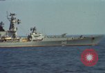 Image of Russian Kresta Class cruiser Mediterranean Sea, 1969, second 8 stock footage video 65675030343