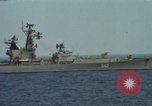 Image of Russian Kresta Class cruiser Mediterranean Sea, 1969, second 15 stock footage video 65675030343