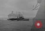 Image of USS Frament  (DE-677) refueling at sea Atlantic Ocean, 1943, second 8 stock footage video 65675030347