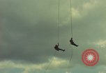 Image of helicopter rappel Ankhe South Vietnam, 1966, second 11 stock footage video 65675030382