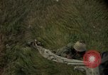 Image of helicopter rappel Ankhe South Vietnam, 1966, second 45 stock footage video 65675030382