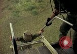 Image of helicopter rappel Ankhe South Vietnam, 1966, second 49 stock footage video 65675030382