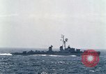 Image of American destroyers passing in review Atlantic Ocean, 1962, second 52 stock footage video 65675030396