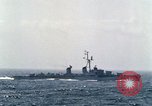 Image of American destroyers passing in review Atlantic Ocean, 1962, second 53 stock footage video 65675030396