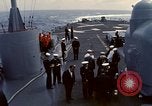 Image of HUS1 UH-34D Seahorse lands on USS North Hampton Atlantic Ocean, 1962, second 4 stock footage video 65675030397