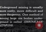 Image of shrinkage stoping Kennecott Alaska USA, 1927, second 1 stock footage video 65675030408