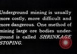 Image of shrinkage stoping Kennecott Alaska USA, 1927, second 4 stock footage video 65675030408