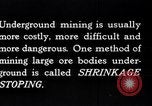 Image of shrinkage stoping Kennecott Alaska USA, 1927, second 10 stock footage video 65675030408
