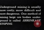 Image of shrinkage stoping Kennecott Alaska USA, 1927, second 11 stock footage video 65675030408