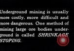Image of shrinkage stoping Kennecott Alaska USA, 1927, second 14 stock footage video 65675030408