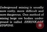 Image of shrinkage stoping Kennecott Alaska USA, 1927, second 15 stock footage video 65675030408