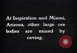Standbild Kupferminen Miami Arizona USA, 1927, aus Sekunde 1 historischem Filmmaterial Videoclip 65675030422