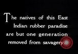 Image of rubber plantation Sumatra Indonesia, 1928, second 37 stock footage video 65675030440