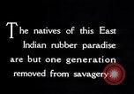 Image of rubber plantation Sumatra Indonesia, 1928, second 39 stock footage video 65675030440