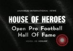 Standbild der Pro Football Hall of Fame Canton Ohio USA, 1963, aus Sekunde 5 historischem Filmmaterial Videoclip 65675030506