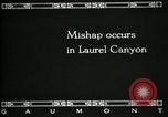 Image endommagé dirigeable Marine Hollywood California Laurel Canyon USA, 1920, de la seconde 23 séquences d'archives historiques vidéo 65675030509