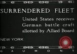 Standbild verzichtet deutschen Schiffe gezogene durch US Navy nach Ersten Weltkrieg New York United States USA, 1920, aus Sekunde 6 historischem Filmmaterial Videoclip 65675030510