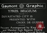Standbild Präsident Raymond Poincaré Ieper Belgien, 1920, aus Sekunde 3 historischem Filmmaterial Videoclip 65675030511